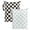 Checkers Black & Green, variant on Tiny Twinkle Waterproof Wet Dry Bags | 2-Pack Set | Baby & Toddler Bags for Swim, Diapers and Travel