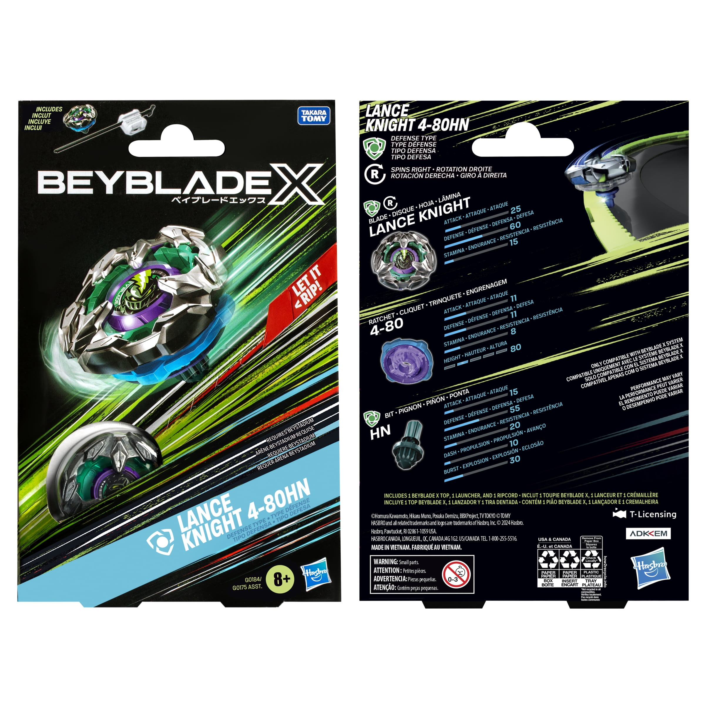 Beyblade - Brandclub - Beyblade X Lance Knight 4-80HN Starter pack
