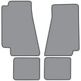thumbnail image 1 of 1982-1989 Plymouth Gran Fury Floor Mat 4pc (CR165F FM18R) 8046 Silver Cutpile with Logo #243 Plymouth in 1980 Yellow Thread, 1 of 4
