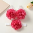 thumbnail image 2 of Newborn Baby Girls Flower Headbands & Sock Set Baby Floral Decor Flower Hair Band Hair Accessories for Newborns Infants Toddlers Photograph, 0-2 Years, 2 of 3