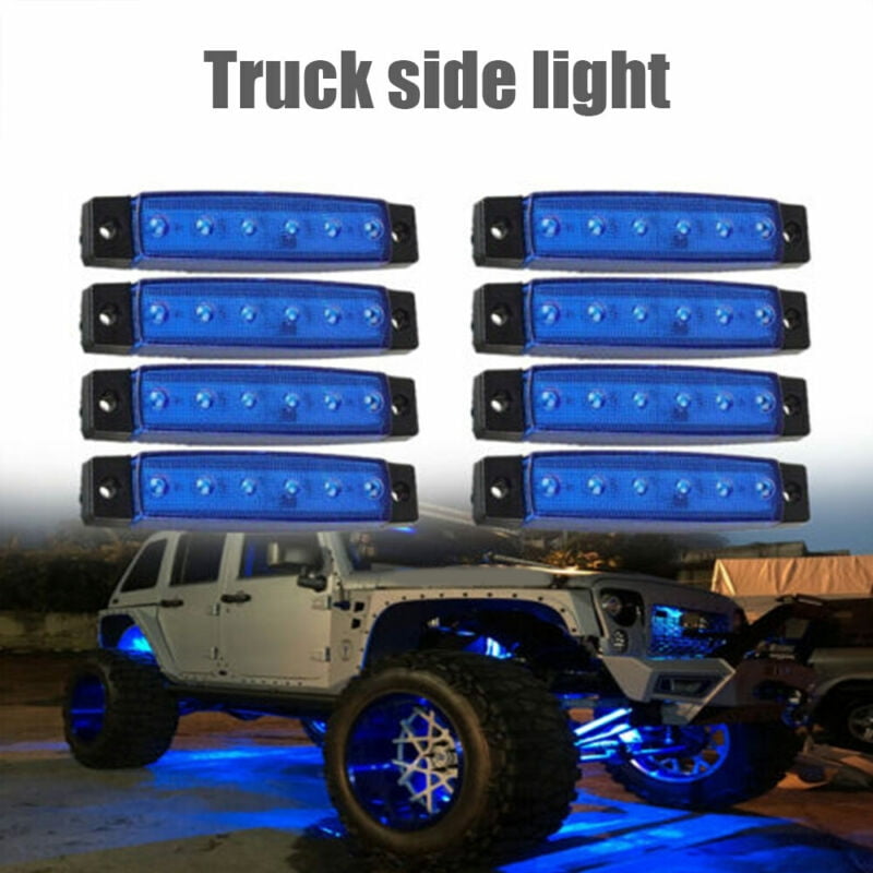 Crawling 6 pods Jeeps SUV Bluetooth App Controls Lamp Waterproof SoundSync LED Rock Light Kits with 6/8 Pods RGB Lights for for Trucks Offroad ATV Climbing Waterproof 
