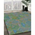thumbnail image 3 of Ahgly Company Machine Washable Indoor Square Transitional Gray Area Rugs, 8' Square, 3 of 7