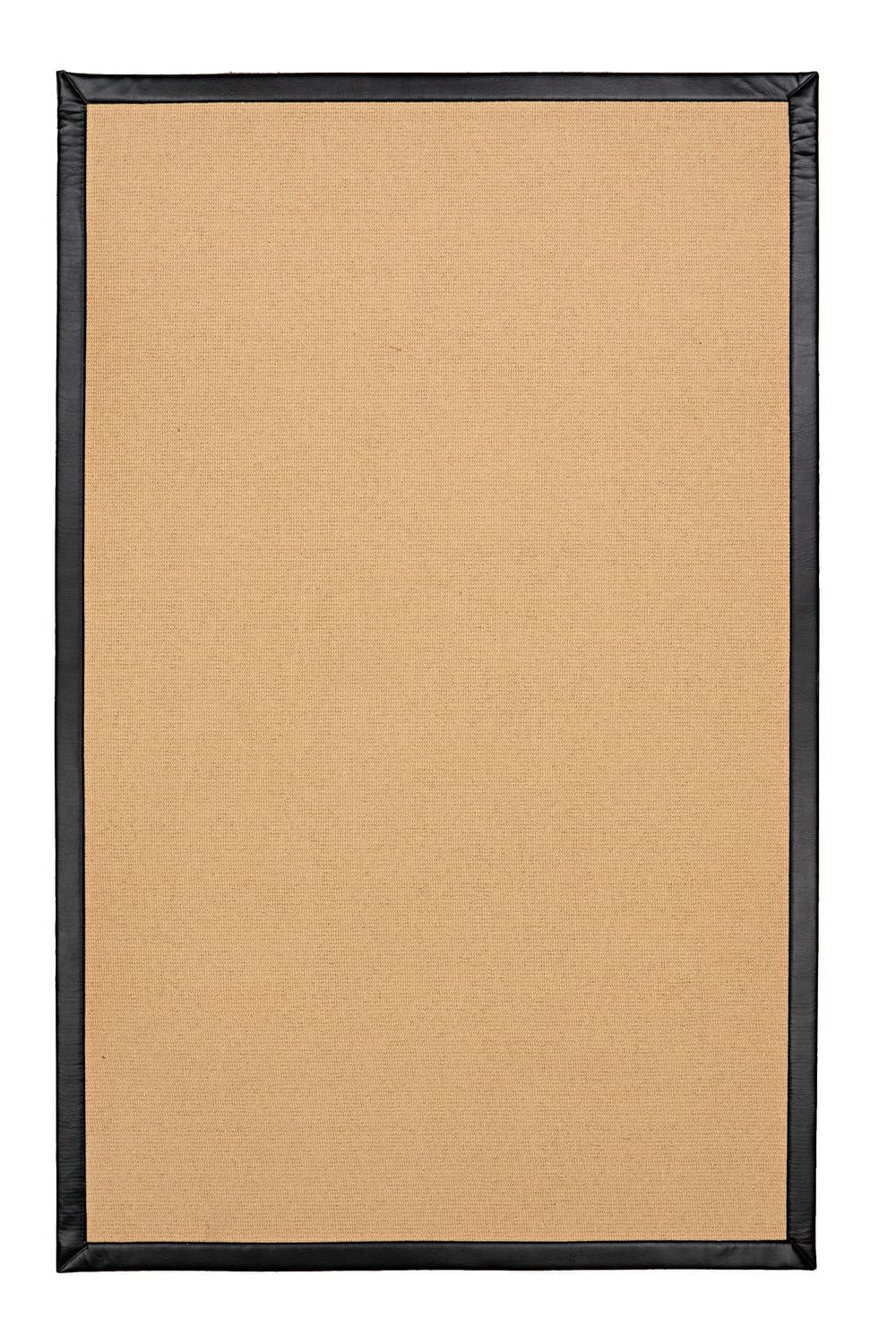 Tapis Athena sisal et PU noir 9 pi 10 po x 13 pi