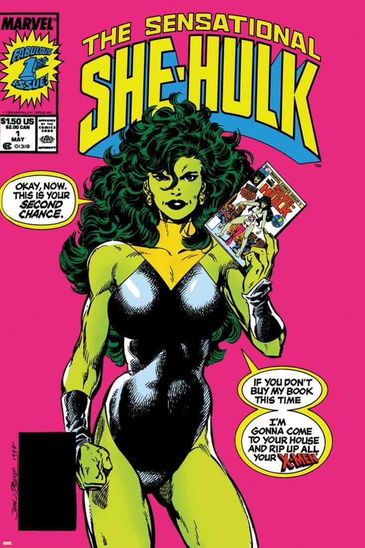The Sensational She-Hulk No.1 Cover: She-Hulk Print Wall Art By John