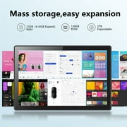 Crelander Tablet 10.4 inch Android 13,16GB RAM+128GB ROM, 1TB Expandable, Octa-core Processor,2.4G/5G WiFi, Bluetooth, 8000mAh Battery, Dual Camera, Grey
