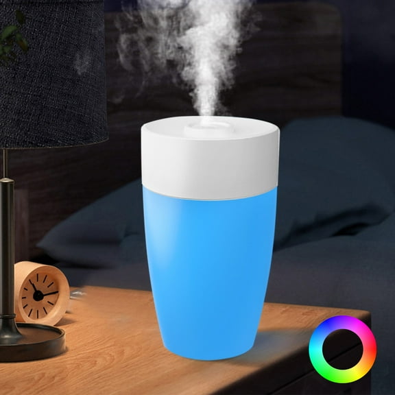 LACKUST Humidifiers for Bedroom,Home Rechargeable Aromatherapy Diffuser, Auto Mist Humidifier with 3 Concentrations, 3 Speeds, Large Mist Volume,Blue