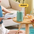 thumbnail image 3 of GUOOL Portable Electric Kettle Boiler Jug thermal Cooker Fast Boiling Stainless Steel Water Milk 450ml Tea Insulated Cup for caravans Hotel Green, 3 of 9