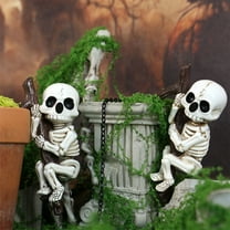 NOBRAND Skeleton Decor Skeletons for Halloween Halloween Skeleton Flower Pot Hanging Set Flower Pot Decoration Resin Crafts