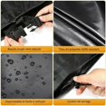 thumbnail image 4 of Funda para Muebles de Jardín 170x110x75cm Negro Oxford 420D Resistente al desgarro para Anti-UV Impermeable con Hebilla de Bloqueo Varios tamaños Funda para Muebles rectangular, 4 of 5