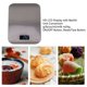 thumbnail image 3 of Báscula de cocina ANGGREK digital con pantalla LCD de 0035 oz a 110 lb, 3 of 8