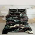 thumbnail image 2 of Homewish Rustic Camo Bedding Comforter Set,Country Farmhouse Lodge Twin Comforter Sets,Green Brown Black Bedding Set For Boys Kids,Ultra Soft Home Decor Reversible,2pcs, 2 of 8