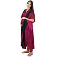 thumbnail image 2 of Bimba Nursing Mothers Cotton Kaftan Delivery Designer Maxi Caftan Night Gown, 2 of 7