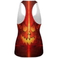 thumbnail image 2 of Halloween Intergalactic Pumpkin of Doom All Over Womens Work Out Tank Top, 2 of 2