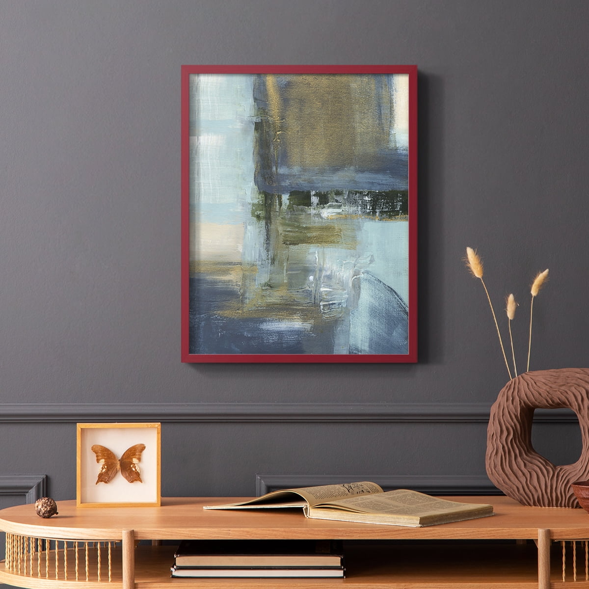 Sand Pond Summer II in Red Solid Wood 8 x 10 Framed Print