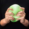 thumbnail image 2 of Master Toys & Novelties Glow in The Dark Super Duper Lime Green 4 inch Thermoplastic Resin Squish Ball, 2 of 6