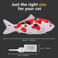 thumbnail image 2 of Cat Toy, Cat Toy Fish, Plush Interactive Fish Toys For Cats, Electric Cat Fish Toy 28cm Catnip Toys, Usb Charging, Washable, For Biting, Chewing, 2 of 3