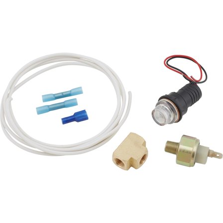 Fuel Pressure Warning Light Kit, White, 3/4 Inch Mount Hole
