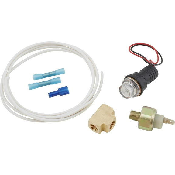 Fuel Pressure Warning Light Kit, White, 3/4 Inch Mount Hole