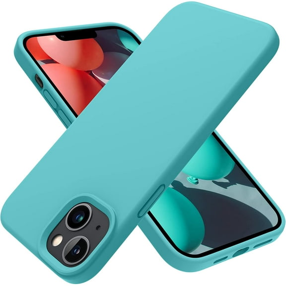 for iPhone 14 Plus Case, Silicone Shockproof Slim Thin Phone Case for iPhone 14 Plus 6.7 inch （Sky Blue）