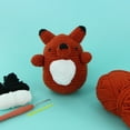 thumbnail image 3 of UNIQUE CREATIV CRAFT Crochet Kit – Fox, 1 pc, Age 8+, Intermediate, 13×12×11 cm, 3 of 4