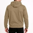 thumbnail image 6 of Hoodies for Men - Long Sleeve Zip up Hoodie Lightweight Sports Hooded Jacket with Zipper Pockets​ Camel M, 6 of 6