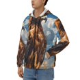 thumbnail image 3 of Naloa Blue Sky White Cloud Eagle Men’s Hoodies, Zip up Hoodie, Sweatshirts,Hoodies for Men Sizes S-3XL-Medium, 3 of 5