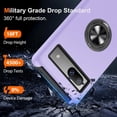thumbnail image 2 of KOMI for Google Pixel 7a Case, Slim Case for Pixel 7a Case with 360° Ring Holder Kickstand, [Military Grade Drop Tested] [TPU+PC] Dual Layer Shockproof Protective Case for Pixel 7a 6.1", Purple, 2 of 5
