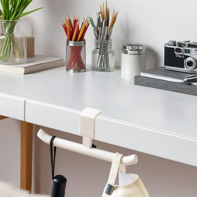 Crochet de Bureau Robuste pour Usage Intérieur - Cintre Utilitaire Durable Sans -Free avec Conception Gain de Place pour Pièces, Salles de Bain et Entrées