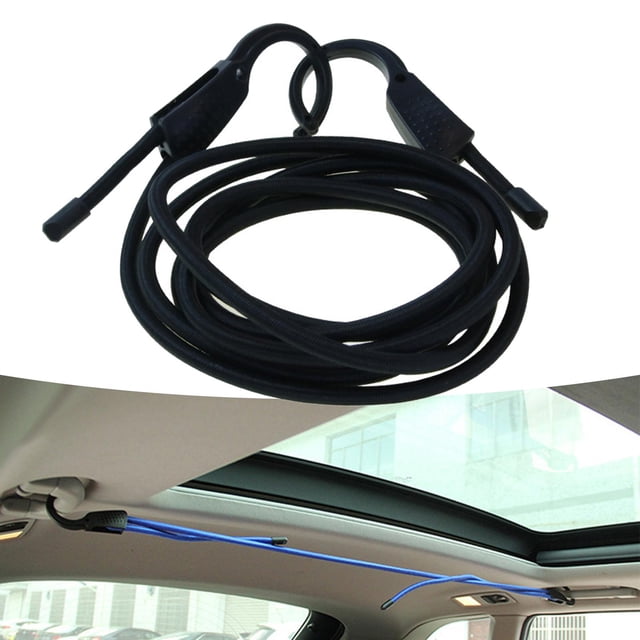 Correa elástica de goma Macarena Cuerda de equipaje de coche Negro 3 metros