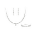 thumbnail image 1 of Xtellar plateado Conjunto Joya Collar Aretes Pulsera Boda Precioso, 1 of 4