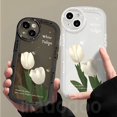 thumbnail image 2 of DYJ 09 Carcasa Samsung Galaxy S23 S22 Ultra S21 Plus A54 A34 A14 4G 5G A04E A04 A52 A53 A52S A73 A72 A32 A02 A03S A02S A12 M32 M12 M02 M02 Flores De Tulipán Estuche De Airbag De Agujero Fino, 2 of 4