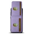 thumbnail image 6 of Compatible with Samsung Galaxy S23 Plus Flip Wallet Phone Case with Card Holder Elastic,Magnetic Back Flip Kickstand Cover Premium PU Leather Business Classic Style Shockproof Case,Purple, 6 of 8