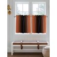 thumbnail image 7 of Half Window Curtain 36 Inches Long, Orange Black Ombre Window Treatment Curtain Drapes, Modern Gradient Abstract Art Small Tier Curtains for Bathroom Over Sink, 27.5"x36", 2 Panels, 7 of 7