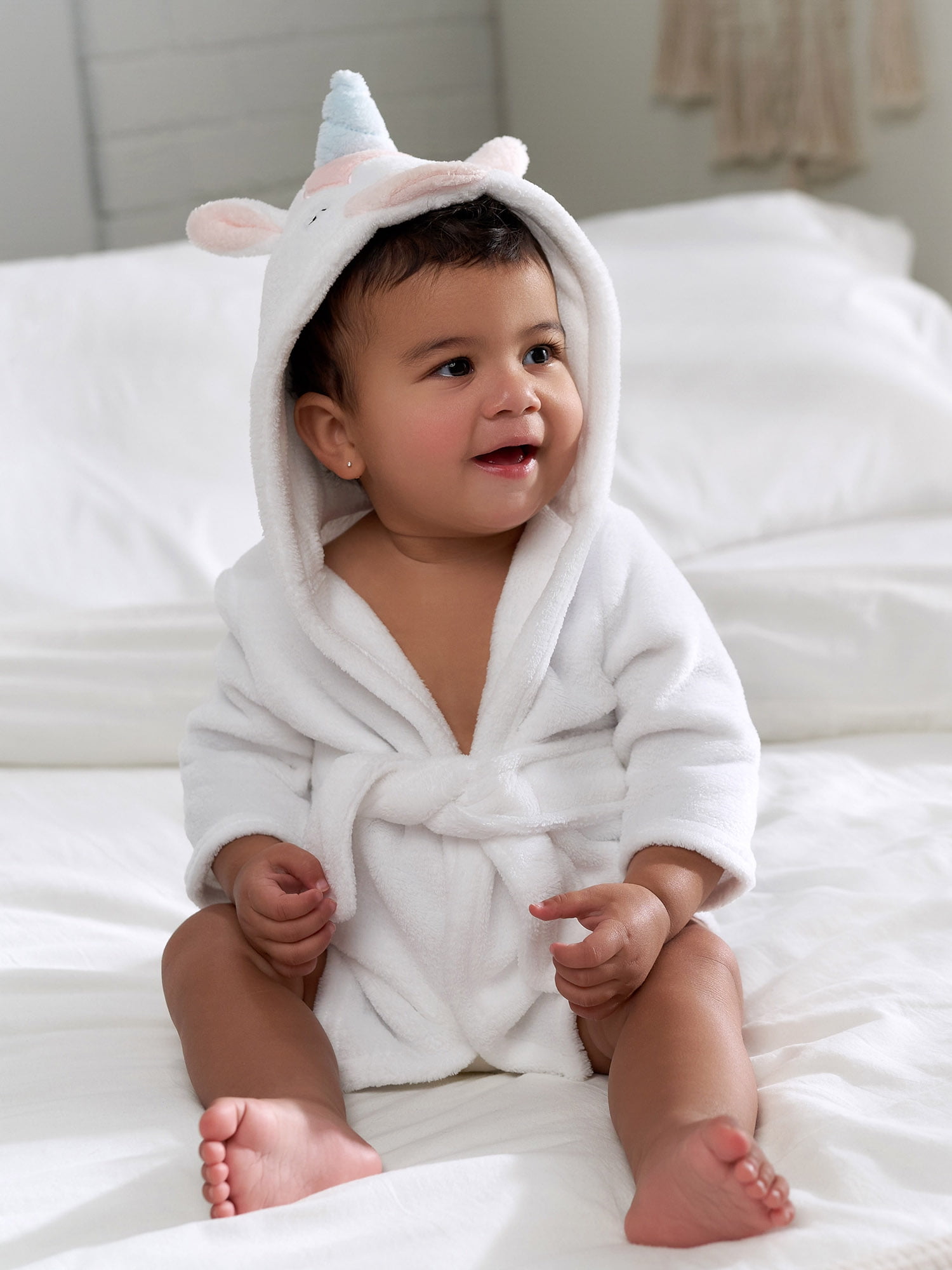 Gerber Baby Boy or Girl Unisex Hooded Bathrobe, Sizes Newborn-9M
