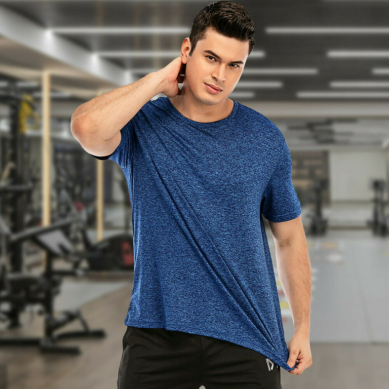 Stikke ud regeringstid køkken Men's Dry Fit T Shirts, Athletic Running Gym Workout Short Sleeve Tee Shirts  for Men - Walmart.com