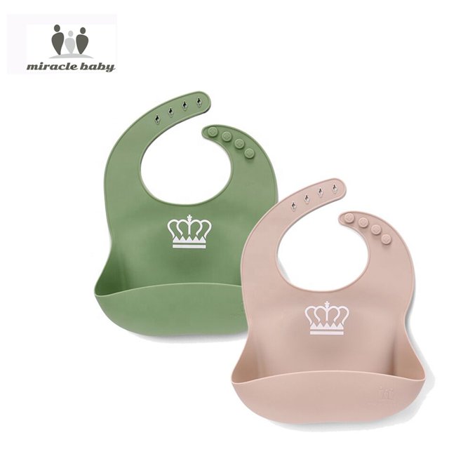 Baberos de Silicona, paquete de 2 Miracle Baby Miracle Baby Babero-Silicona