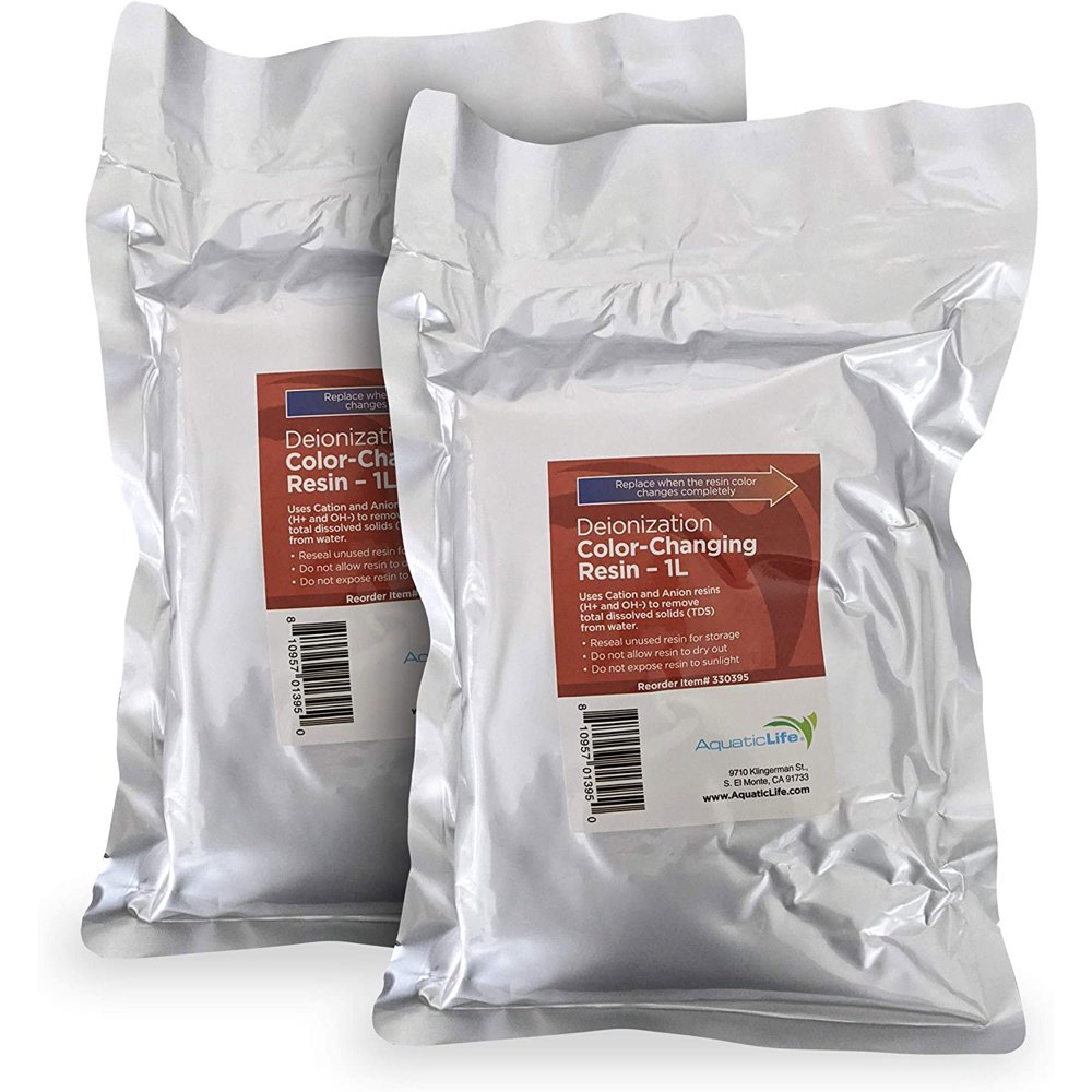 Color Changing Mixed Bed Deionization (DI) Resin, 2 Liter/3.26 LBS