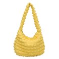 thumbnail image 1 of Bolso Mujer 2023 Plisado Hobo Bag Soft Quilted Puff Girls Purse (Amarillo), 1 of 9