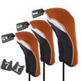 thumbnail image 2 of Paquete de 3 para cabeza de Golf, protectoras para madera de conductor, juego de para cabeza de palo de Golf universales para regalo de Navidad de golfista Unisex Soledad madera de palo de golf cabeza cubierta, 2 of 10