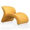 thumbnail image 5 of Manhattan Comfort Rosebud Fabric Accent Chair in Yellow (Set of 2), 5 of 6
