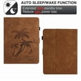thumbnail image 5 of Case for Universal 6.5"-7.5" Inch  All Tablet Case Released,PU Leather Embossed Coconut Tree Slim Case with Pencil Holder Card Slot Protective Smart Cover,Brown, 5 of 5