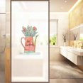 thumbnail image 4 of fastboy Flowers Bottle Window Door Glass Stickers Glass Sliding Door Bathroom Window Stickers Privacy Film Sticker, 4 of 5