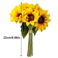 thumbnail image 4 of 6 Pcs/bundle Artificial Sunflower Simulation Flower Floral Decor Home simulation sunflower; artificial Office Fake Sunflower, 4 of 8