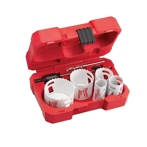 Milwaukee 9 Piece Set Hole Dozer Large Diameter Hole Saw Kit