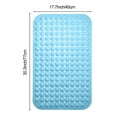 thumbnail image 5 of Non Slip Bath Tub Mat Shower Mat Massage Bathroom Bathtub Mat with Suction Cups and Drain Holes, Keep Floor Clean, Soft on Feet, Machine Washable Shower Floor Mat, 30.3 x 17.7 Inch (Blue ), 5 of 6