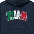 thumbnail image 2 of Instant Message - Team Italy - Men's Pullover Hooded Fleece Sweatshirt, 2 of 5