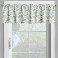thumbnail image 2 of Ambesonne Dragonfly Valance Pack of 2, Fall Foliage and Insects, 54"X12", Slate Blue Khaki White, 2 of 5