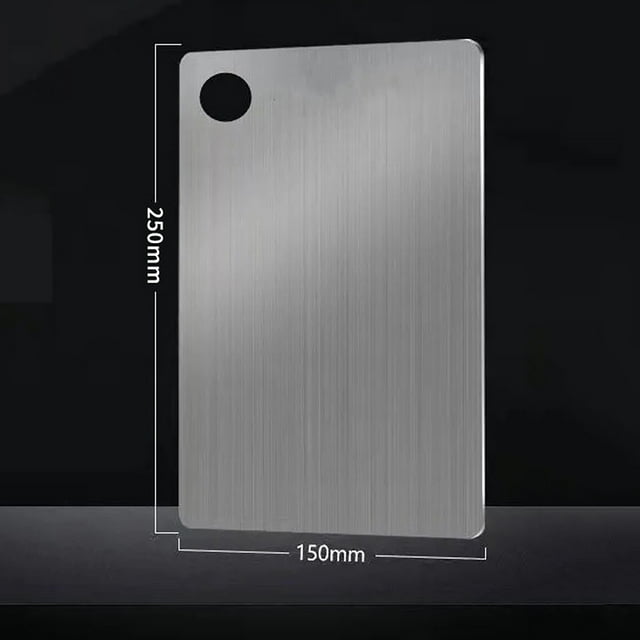 Dvkptbk Cutting Board Chopping Board Double Sided Stainless Steel Kitchen Cutting Board with Hanging Hole Home Kitchen Chopping Board for Meat Vegetables Fruit Kitchen Essentials