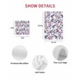 thumbnail image 7 of Purple Pink Roses Kitchen Dish Towels for Drying Dishes Set of 4, Spring Floral Elegant Pastoral Botanical Waffle Weave Microfiber Hand Tea Bathroom Towels Quick Dry & Absorbent Towel 12x12, 7 of 7