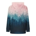thumbnail image 5 of Ounisa Women's 2025 Fall Long Sleeve Hoodie Gradient Pullover Sweatshirt Lightweight Casual Tops Blouse, 5 of 6